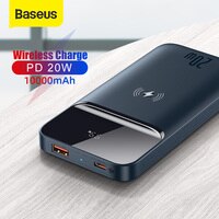 Baseus Power Bank 10000 мАч портативное магнитное Беспроводное зарядное устройство 20 Вт внешний аккумулятор PowerCore для Xiaomi iPhone 12 1005002271390606