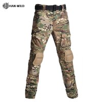Брюки-карго HAN WILD размера плюс 8XL мужские, штаны с подкладками, армейские военные тактические охотничьи камуфляжные штаны с несколькими карманами 1005002272121819