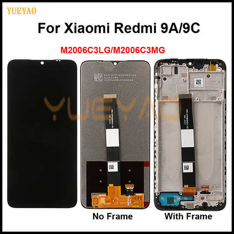 ЖК-дисплей 9A M2006C3LG для Xiaomi Redmi 9A 9C, ЖК-дисплей с сенсорным экраном в сборе Redmi 9C, сменный ЖК-дисплей с рамкой 1005002280932379