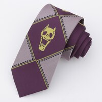 Шейный галстук с мотивом аниме «невероятные приключения Джоджо», шейный платок с черепом Кира йошикаге для костюмов на Хэллоуин, аксессуары для мужчин и женщин 1005002283209310