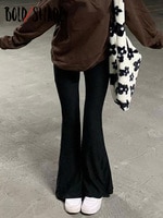Черные винтажные обтягивающие брюки в городском стиле 1920-х годов с высокой талией 1005002317201446