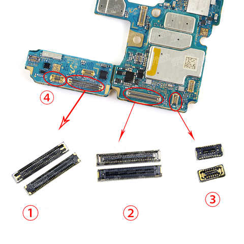 2 шт./лот штекер для материнской платы с ЖК-дисплеем FPC, коннектор для материнской платы, гибкий коннектор, USB-разъем для батареи для Samsung Galaxy S20 Ultra G988 1005002324459978
