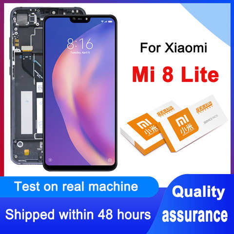 Дисплей для Xiaomi Mi 8 Lite, ЖК-дисплей с сенсорным экраном и дигитайзером в сборе для Xiaomi Mi8 Lite M1808D2TG, 100% протестированный, сменный, 6,26 дюйма 1005002341060975