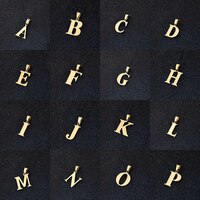 Подвеска SONYA A To Z из нержавеющей стали с 26 буквами, подвеска с инициалом для женщин, подвески с буквами алфавита «сделай сам», подарки для друзей и семьи 1005002354494504