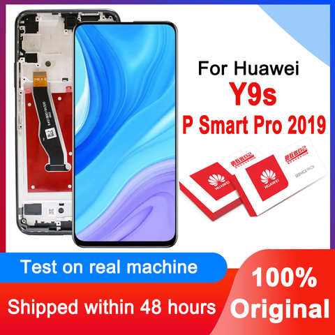 Новинка, сменный ЖК-дисплей 6,59 дюйма для Huawei Y9S, зеркальный дисплей, сенсорный экран, дигитайзер в сборе для P Smart Pro 2019 1005002358422835