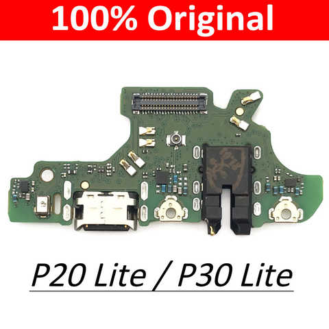 100% Оригинальный USB-разъем для зарядного устройства для Huawei P20 Lite / P30 Lite док-станция зарядная плата гибкий кабель 1005002363110348