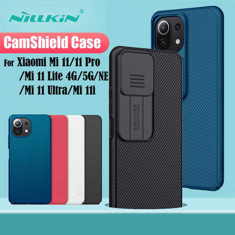 Для Xiaomi Mi 11 Lite 4G 5G NE Mi11 Pro чехол NILLKIN CamShield слайд камера Крышка объектива защитный чехол-накладка для Xiaomi Mi11 Ultra Mi 11i 1005002394382658