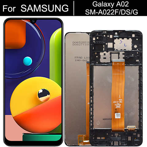 ЖК-дисплей 6,5 ''для Samsung Galaxy A02 SM-A022 A022m, сенсорный экран с дигитайзером, полная SM-A022FN/DS SM-A022F/DS SM-A022G/DS 1005002395497274