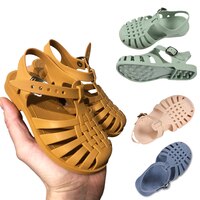 Летние сандалии для маленьких девочек, Симпатичные сандалии принцессы, Нескользящие римские сандалии, дышащая пляжная обувь с отверстиями для пещер 1005002395735309