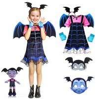 Платье для косплея Disney Vampirina, детское платье принцессы, Рождественский костюм на Хэллоуин, Детский карнавальный костюм, маскировка вампира 1005002399890867