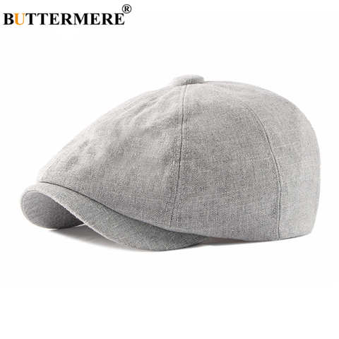 Льняная кепка газетчика BUTTERMERE, мужской берет, весенне-летний, светло-серый, восьмипанельный, винтажная, повседневная, восьмиугольная кепка, кепка в британском стиле 1005002406804396