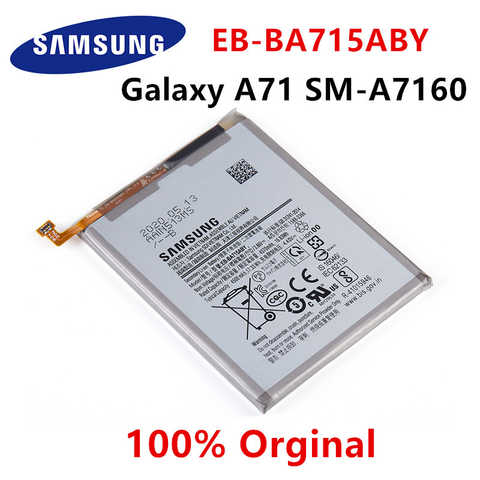 Оригинальная деталь SAMSUNG 4500 мАч, сменная батарея для Samsung Galaxy A71, EB-BA715ABY A7160, батареи 1005002421349910