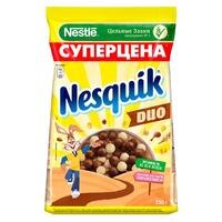 Готовый шоколадный завтрак, обогащенный витаминами и минеральными веществами NESQUIK DUO пакет 250 г 1005002425850761