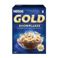 Хлопья кукурузные хрустящие, обогащенные витаминами и минеральными веществами NESTLÉ GOLD Snow Flakes 300 г 1005002425993008