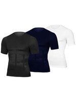 Мужская футболка для тонизации тела, корректирующая рубашка для похудения, пояс для похудения, мужской компрессионный корсет для сжигания жира 1005002433905266