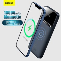 Baseus 20 Вт 10000 мАч магнитный беспроводной банк быстрой зарядки цифровой дисплей для iPhone 14 12 13 pro Huawei Xiaomi Samsung 1005002434189751