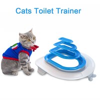 Пластиковый кошачий Туалет, Тренировочный Набор, лоток для кошачьего туалета, тренировочный туалет, для уборки домашних животных, лоток для кошачьего туалета 1005002434956698