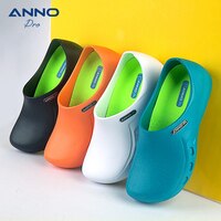 Мягкие противоскользящие Сабо ANNO для врачей и медсестер, тапочки для операционной, для работы шеф-повара, для плоской больничной обуви 1005002435892511