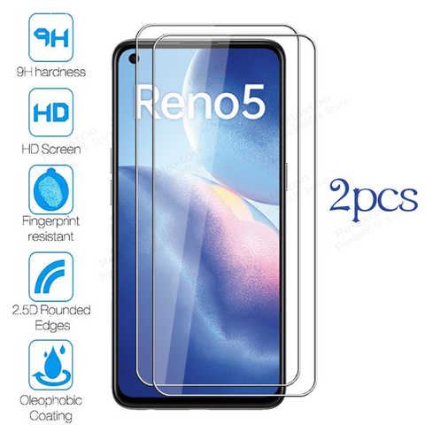Комплект из 2 предметов из чистого стекла для oppo Рино 5 4g смартфон защита экрана на reno5 5g nfc Рино 5 appo reno-5 защитное стекло плёнки чехол с уровнем твердости 9H 1005002469202013