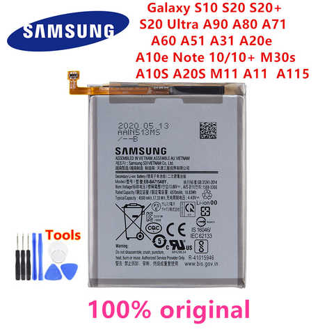 Оригинальный аккумулятор SAMSUNG для Samsung Galaxy S10 S20 S20 + S20 Ultra A90 A80 A71 A60 A51 A31 A20e A10e Note 10/10 + M30s A20S M11 1005002494458931