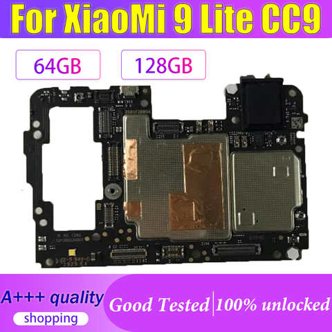 Разблокированная материнская плата 64 Гб 128 ГБ, хорошо работает с материнской платой Xiaomi CC9 MiCC9 Mi 9 Lite, логическая плата с полными чипами, схемами и гибким кабелем 1005002495252517