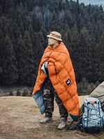 Складное одеяло OneTigris для кемпинга, для путешествий, для кемпинга, походов, на 3 сезона, на 1 человека, подходит для 41 ° F-77 ° f (5 ° C-25 ° C) 1005002495513614