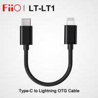 Кабель Fiio LT-LT1 LT-LT3 Type-C к Lightning OTG для iOS Connect BTR5 BTR3K Q3 Q5S-TC K9 10 см/20 см 1005002512507879
