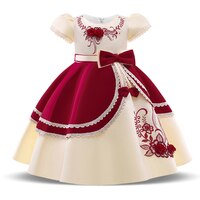 Официальное детское винтажное платье с вышивкой для девочек, Детский костюм для выпускного вечера, платья принцессы, платье для девочек, вечерние платья 1005002525023667