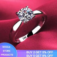 Женское серебряное кольцо с фианитом, 8 мм, 2 карата 1005002532903936