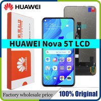Оригинальный сменный дисплей 6,26 дюйма с рамкой для Huawei Nova 5T, ЖК-дисплей с сенсорным экраном и дигитайзером в сборе, Φ L61A L61D L71A LCD 1005002539559808