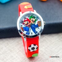 Новые Детские Силиконовые часы Super Mario Brothers, 3D мультяшный персонаж из аниме игры, кварцевые электронные часы, подарки на день рождения 1005002545202510