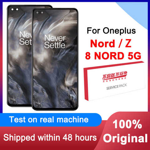 Оригинальный 6,44 "ЖК-дисплей для замены OnePlus Nord AMOLED дисплей для OnePlus 8 NORD кодирующий преобразователь сенсорного экрана в сборе/OnePlus Z 1005002553803148