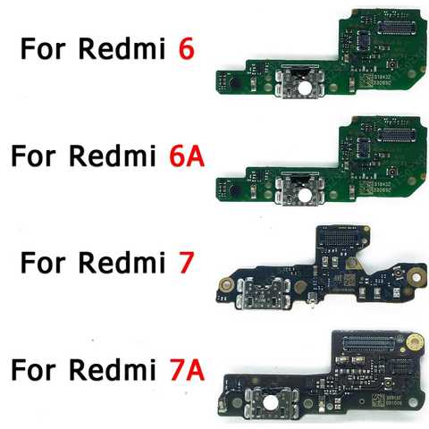 Оригинальная зарядная плата для Xiaomi Redmi 6A 6 7A 7, порт для зарядки, разъем Usb, гибкий кабель, ленточная пластина для разъема, печатная плата, док-станция, запасные части 1005002571424929