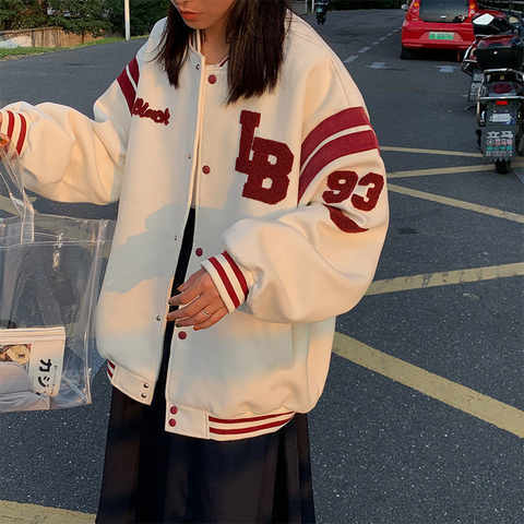 Женская бейсбольная куртка в стиле Харадзюку 1005002571687341