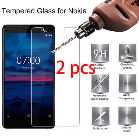 2 шт.! 9H HD закаленное стекло для защиты экрана для Nokia 9 8 7 Plus 6 5 2017 защитное стекло Передняя пленка для Nokia 4 3 2 1 1005002574673982