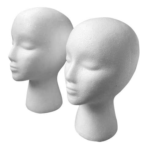 Голова манекена из пенопласта, женская и мужская модель головы, головной убор, парик, реквизит для очков, голова манекена с пузырьками 1005002589102209