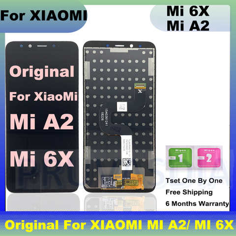 ЖК-дисплей 5,99 ''для XiaoMi MI A2, сменный дигитайзер сенсорного экрана в сборе для XiaoMi Mi 6X 1005002598438846