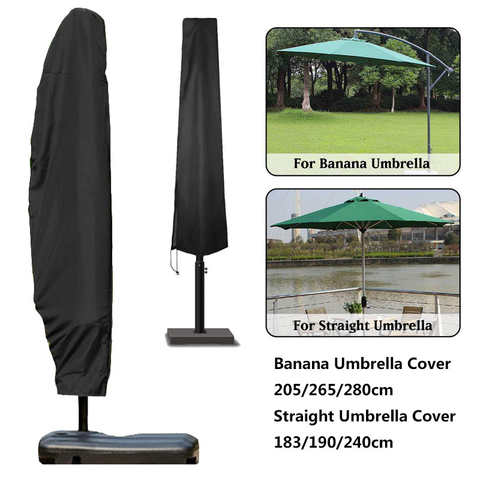 Наружный чехол для зонта-банана, водонепроницаемый защитный чехол на молнии, садовый консольный зонтик, дождевик 1005002603025828
