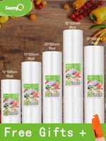 SaengQ кухонные пакеты для вакуумной упаковки пищевых продуктов, герметик для хранения Bag, вакуумная упаковка 12/15/20/25/30 см * 500 см 1005002625768390