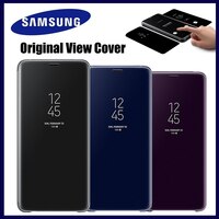 Оригинальный зеркальный Чехол-книжка Samsung Smart View для Galaxy S8/S9/S10 Plus/Note8/note9, чехлы для телефонов S-View 1005002632452036