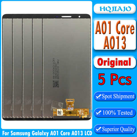 3/5 шт. оригинальный AMOLED для Samsung Galaxy A01 Core A013 SM-A013G/D SM-A013F/DS ЖК-дисплей сенсорный ЖК-экран дигитайзер в сборе 1005002642096478