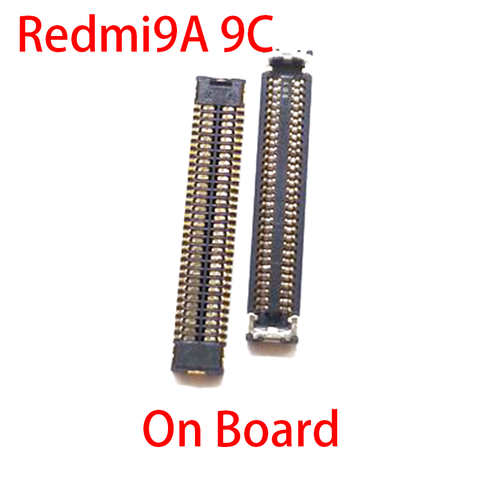 2 шт. 40-контактный ЖК-дисплей FPC разъем на плате для Xiaomi Redmi 9A 9 9C USB зарядное устройство порт на гибком кабеле 30 60 Pin 1005002661765197