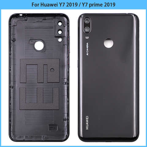 Новинка, Пластиковая Крышка батарейного отсека 6,26 дюйма для Huawei Y7 prime 2019, задняя крышка с объективом камеры Y7 2019, замена заднего корпуса 1005002662264557