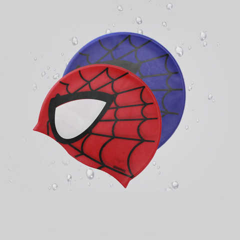 Детская водонепроницаемая силиконовая шапка для бассейна, с рисунком Человека-паука 1005002662572073