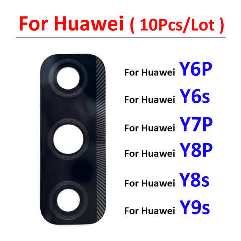 Стеклянная крышка для объектива задней камеры Huawei Y5P Y9S Y8S Y8P Y6P Y7P Y5A Y6s, 10 шт./лот, с наклейкой Ahesive 1005002662978334