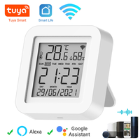 Датчик температуры и влажности Tuya WIFI для автоматизации умного дома, дистанционное управление, поддержка Alexa Google Home 1005002663053185