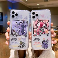 Чехол для телефона Disney Stitch для Apple IPhone 7 8 SE2 7Plus 8Plus XS Max 11 Pro 12 Pro, задняя крышка из ТПУ, милый мультяшный чехол, подарок 1005002665168046