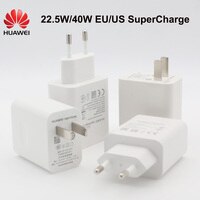 Оригинальное быстрое зарядное устройство HUAWEI 40 Вт, 22,5 Вт, ЕС, США, кабель Supercharge типа C для HUAWEI P30, P40, P20 Pro lite, Mate 9, 10 Pro, Mate 20, V20 1005002666696345