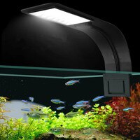 Супертонкая Светодиодная лампа для аквариума 5 Вт/10 Вт, с зажимом, двойная лампа для выращивания растений в пресной воде, Светодиодная лампа Светодиодный аквариума, для нано-аквариумов 1005002670405271