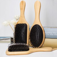 Массажная расческа для волос с бамбуковой ручкой, 3 размера 1005002674158598
